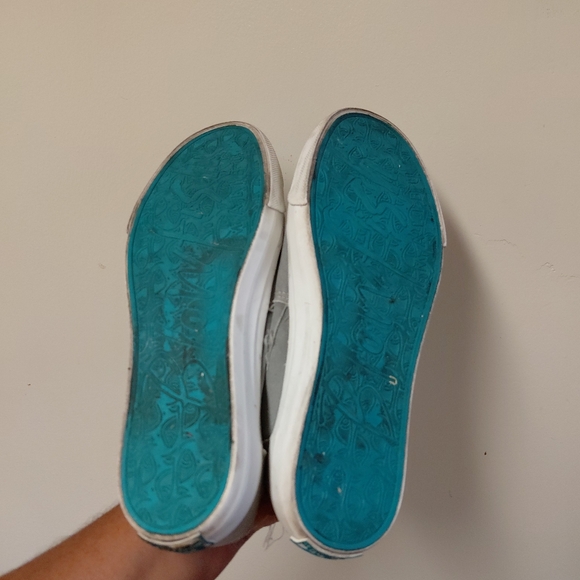 Blowfish Malibu Women's Gray Distressed Casual Canvas Sneakers Size 8 - Picture 6 of 10